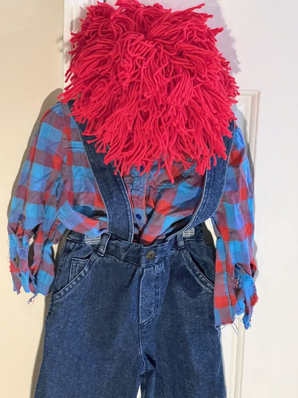 Raggedy Andy Vintage Child's Halloween Costume Size 4T-6-Wig, Shirt Pants